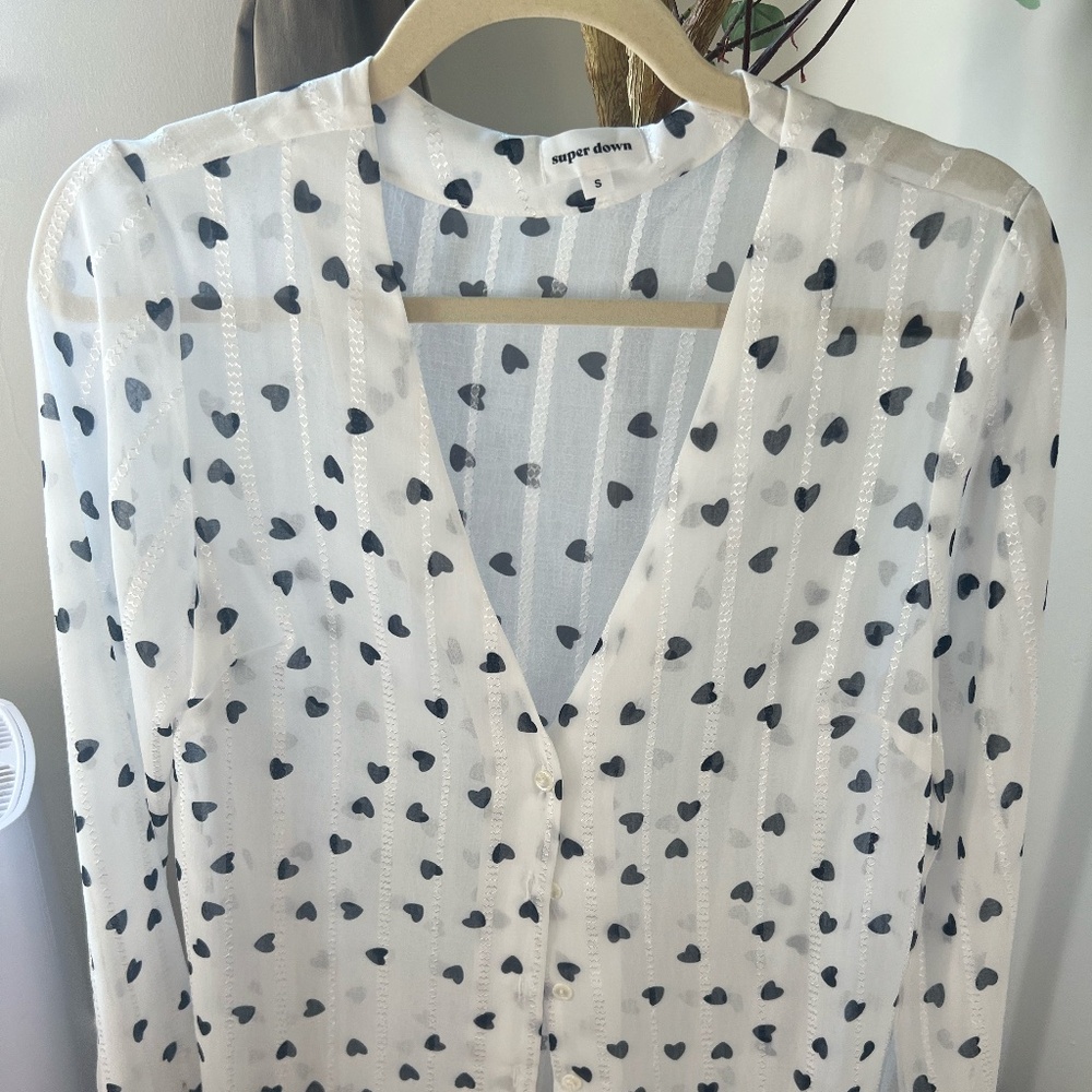 Superdown Sheer Heart top